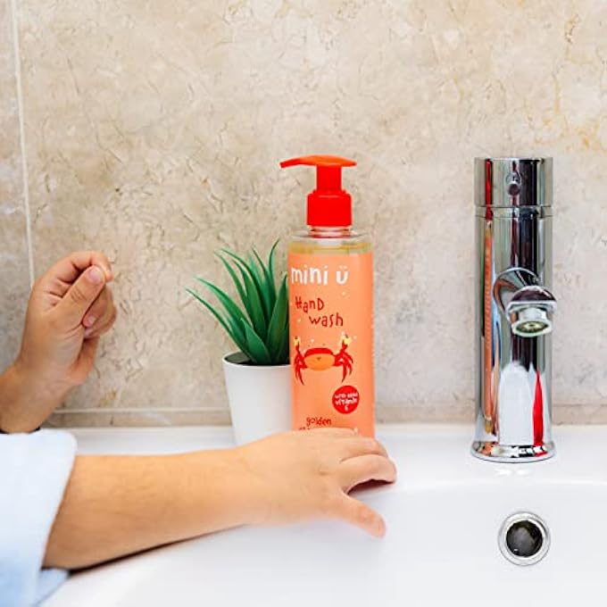 MINI U GOLDEN GRAPEFRUIT HAND WASH FOR KIDS - WITH ADDED VITAMIN E  MADE IN UK FROM NATURALLY DERIVED INGREDIENTS - Image 4